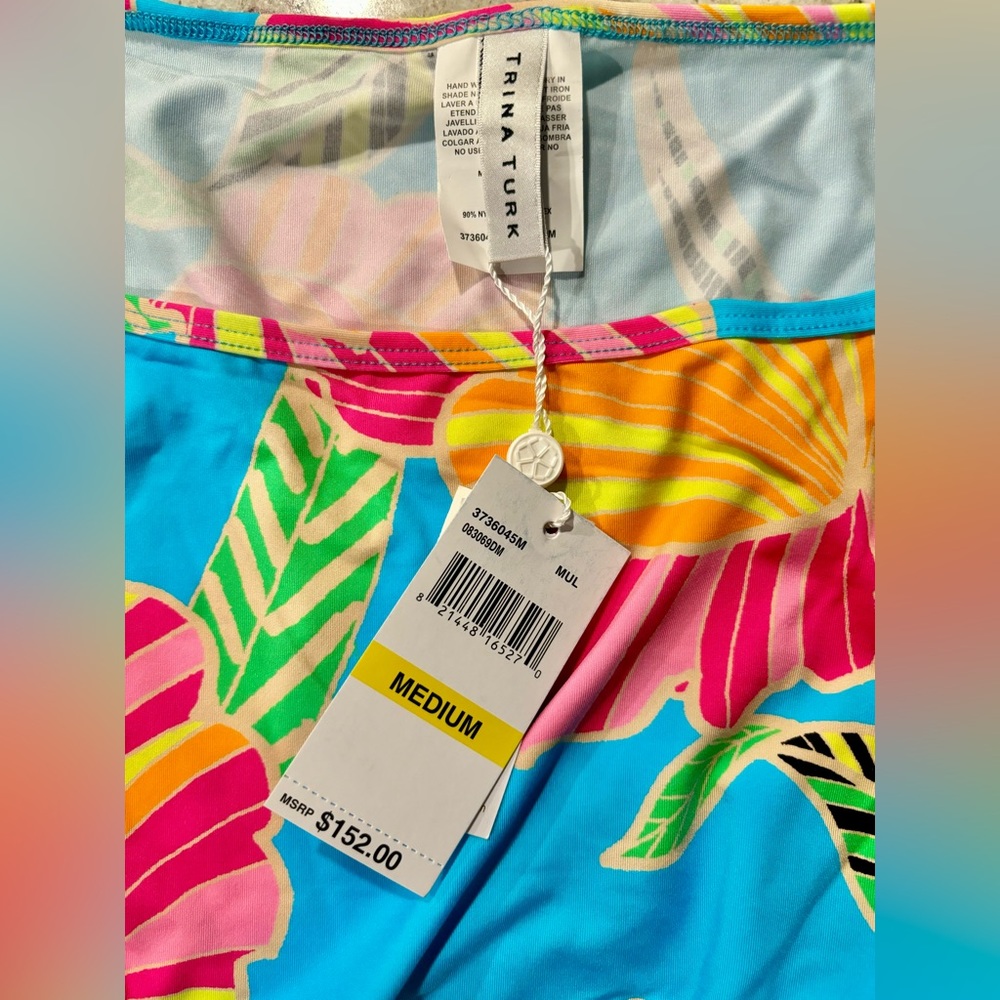 NWT- Trina Turk Swim Coverup (swim tunic)- Poppy Size- Medium - Picture 5 of 6